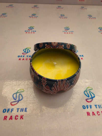 Citrus Meadow Mandala Tin Candle