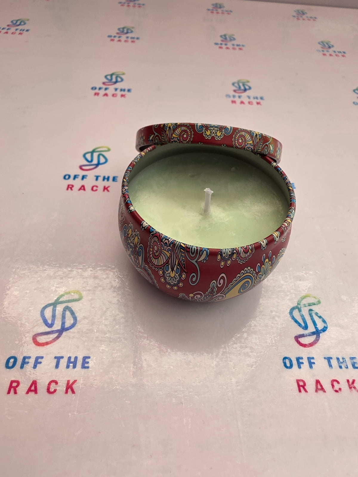 Garden Patio Calm Mandala Tin Candle