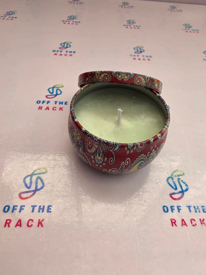 Garden Patio Calm Mandala Tin Candle