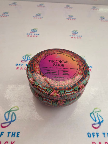 Tropical Bliss Mandala Tin Candle