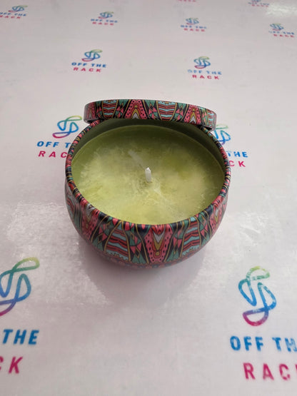 Tropical Bliss Mandala Tin Candle