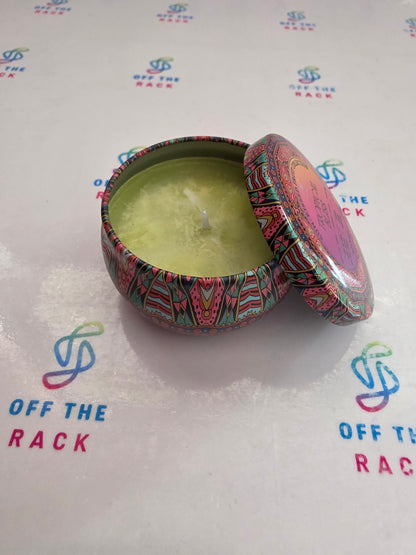 Tropical Bliss Mandala Tin Candle