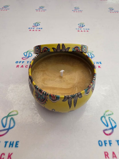 Tropical Garden Breeze Mandala Tin Candle