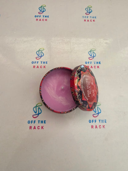 Pink Velvet Bloom Mandala Tin Candle