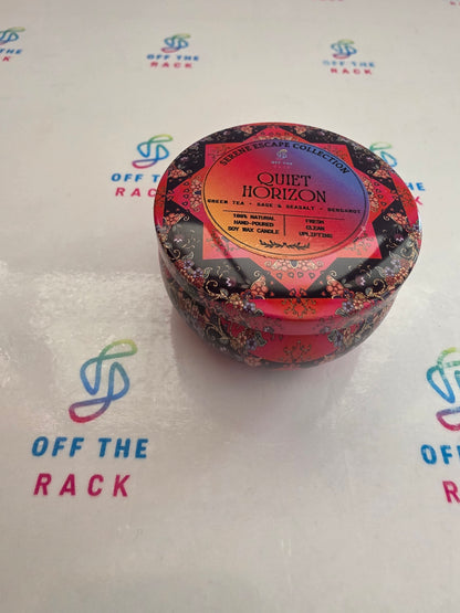 Quiet Horizon Mandala Tin Candle
