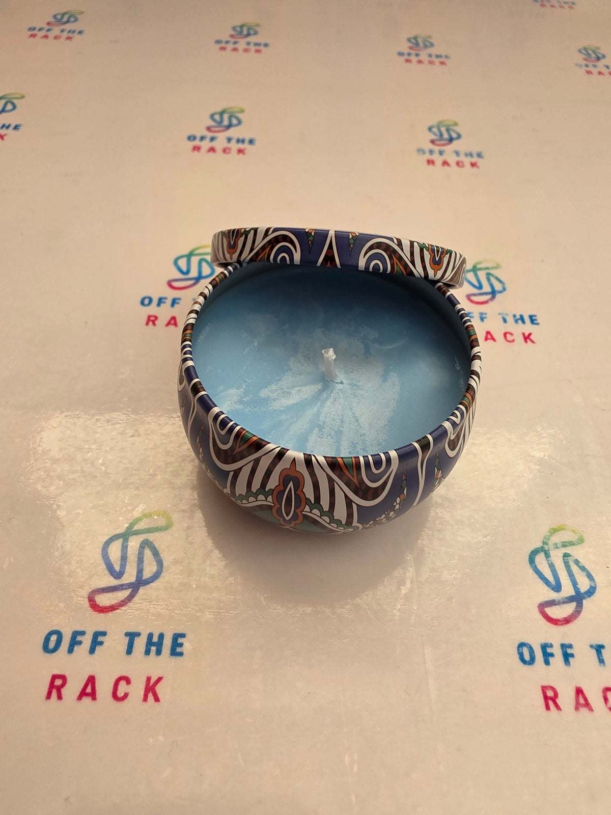 Morning Shore Mandala Tin Candle