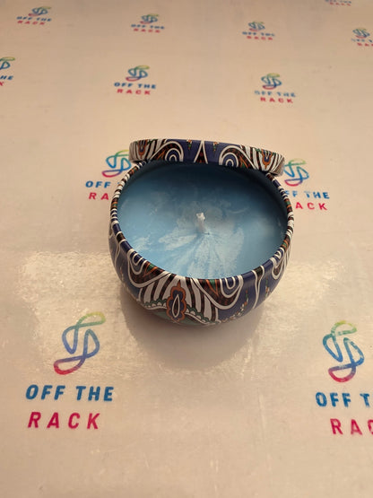 Morning Shore Mandala Tin Candle