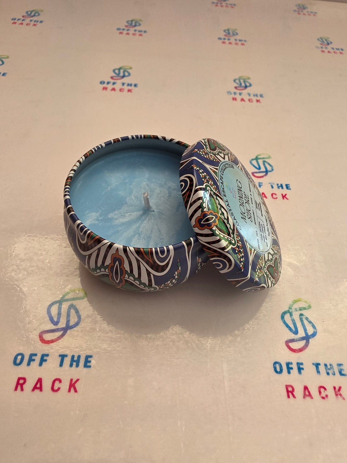 Morning Shore Mandala Tin Candle