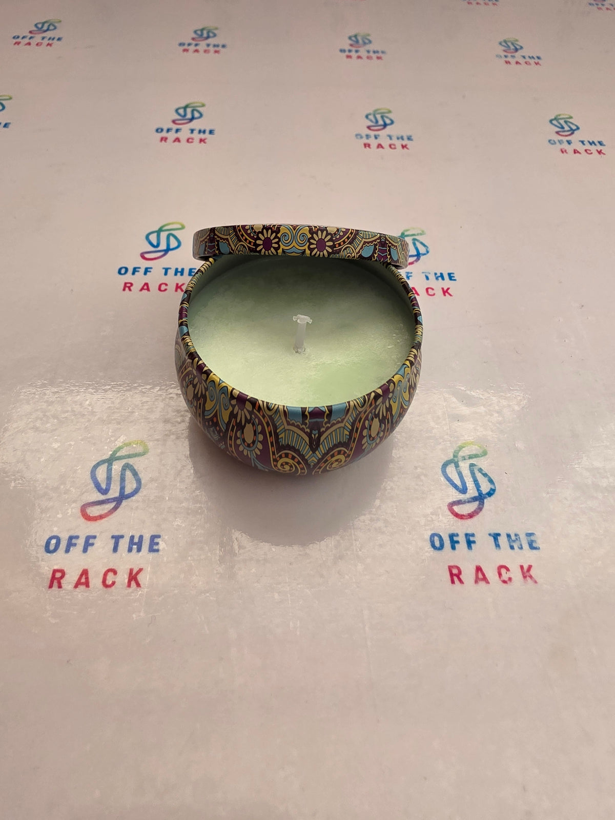 Lemon Coast Mandala Tin Candle