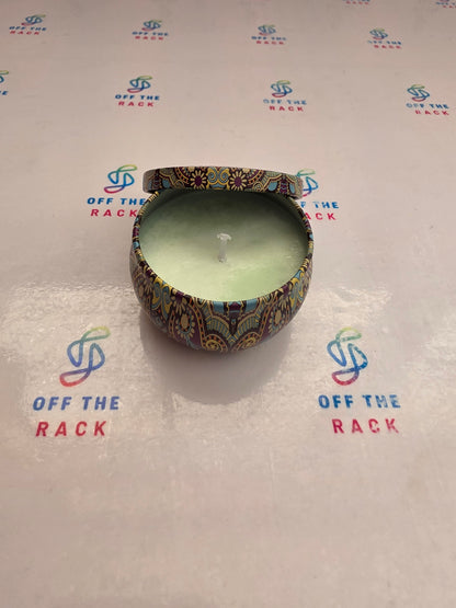 Lemon Coast Mandala Tin Candle