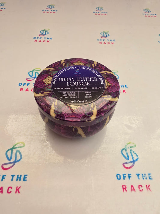 Urban Leather Lounge Mandala Tin Candle