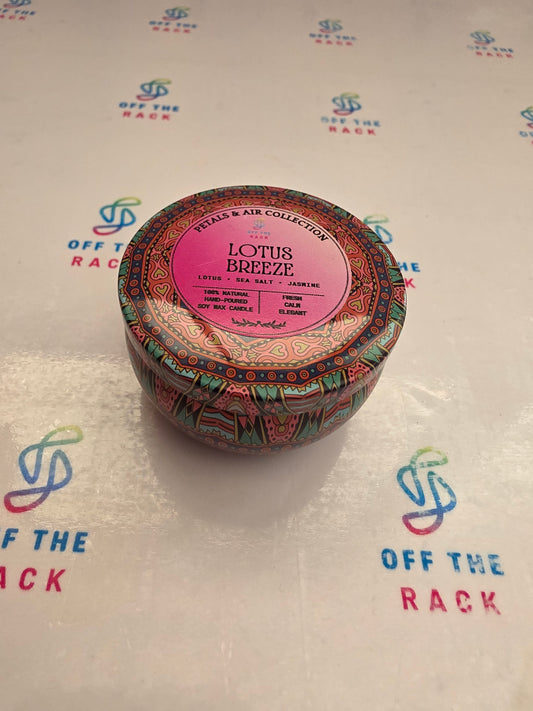 Lotus Breeze Mandala Tin Candle