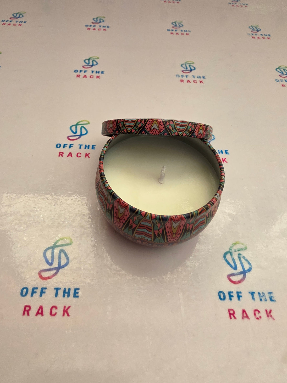 Lotus Breeze Mandala Tin Candle