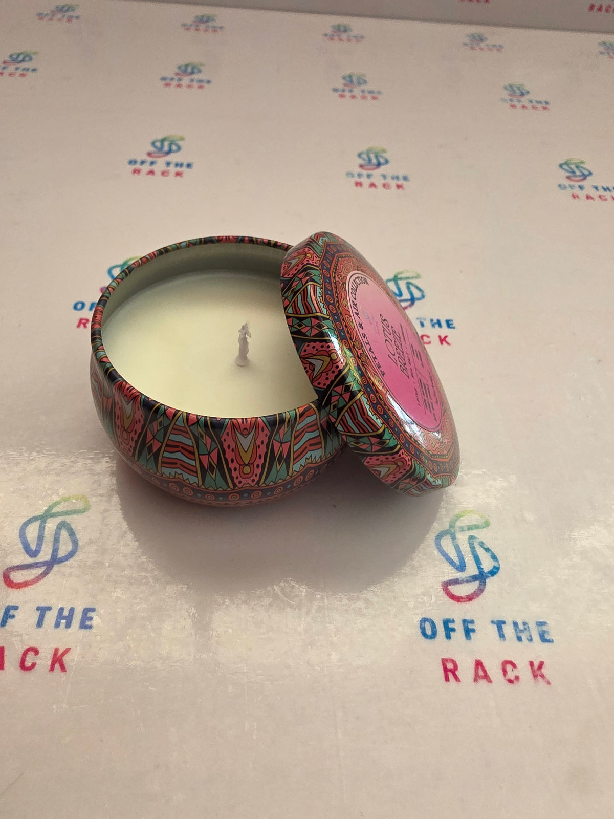 Lotus Breeze Mandala Tin Candle