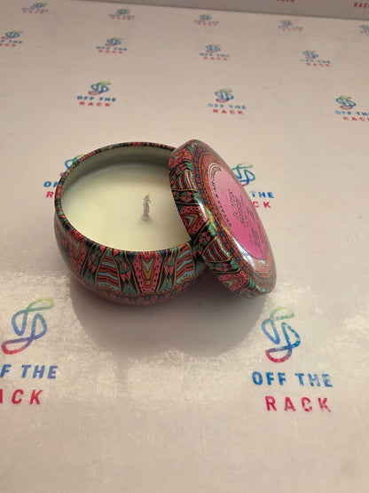Lotus Breeze Mandala Tin Candle