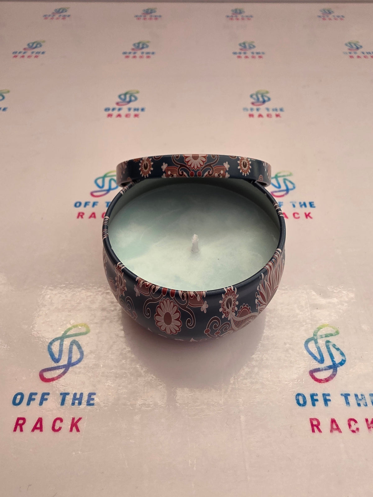 Seaside Bloom Mandala Tin Candle