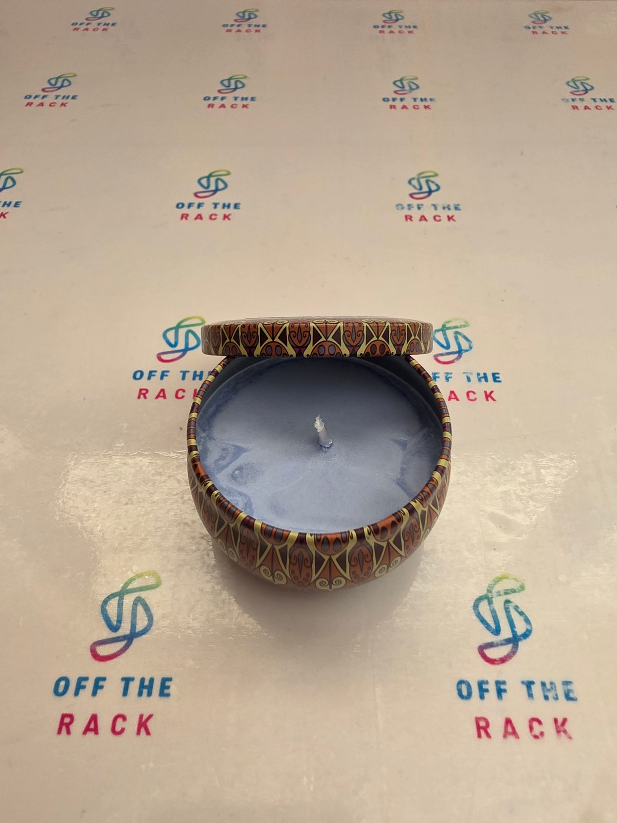 Ocean Garden Mandala Tin Candle