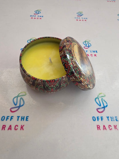 Warm Citrus Kitchen Mandala Tin Candle