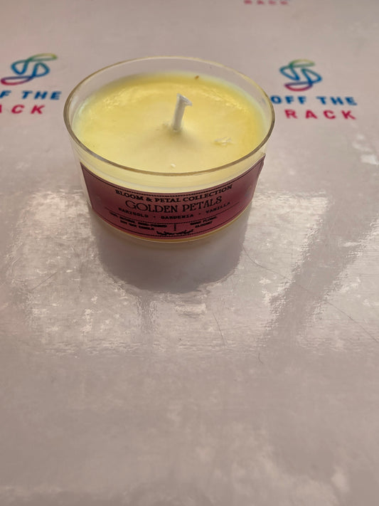 Golden Petals Tealight Candle