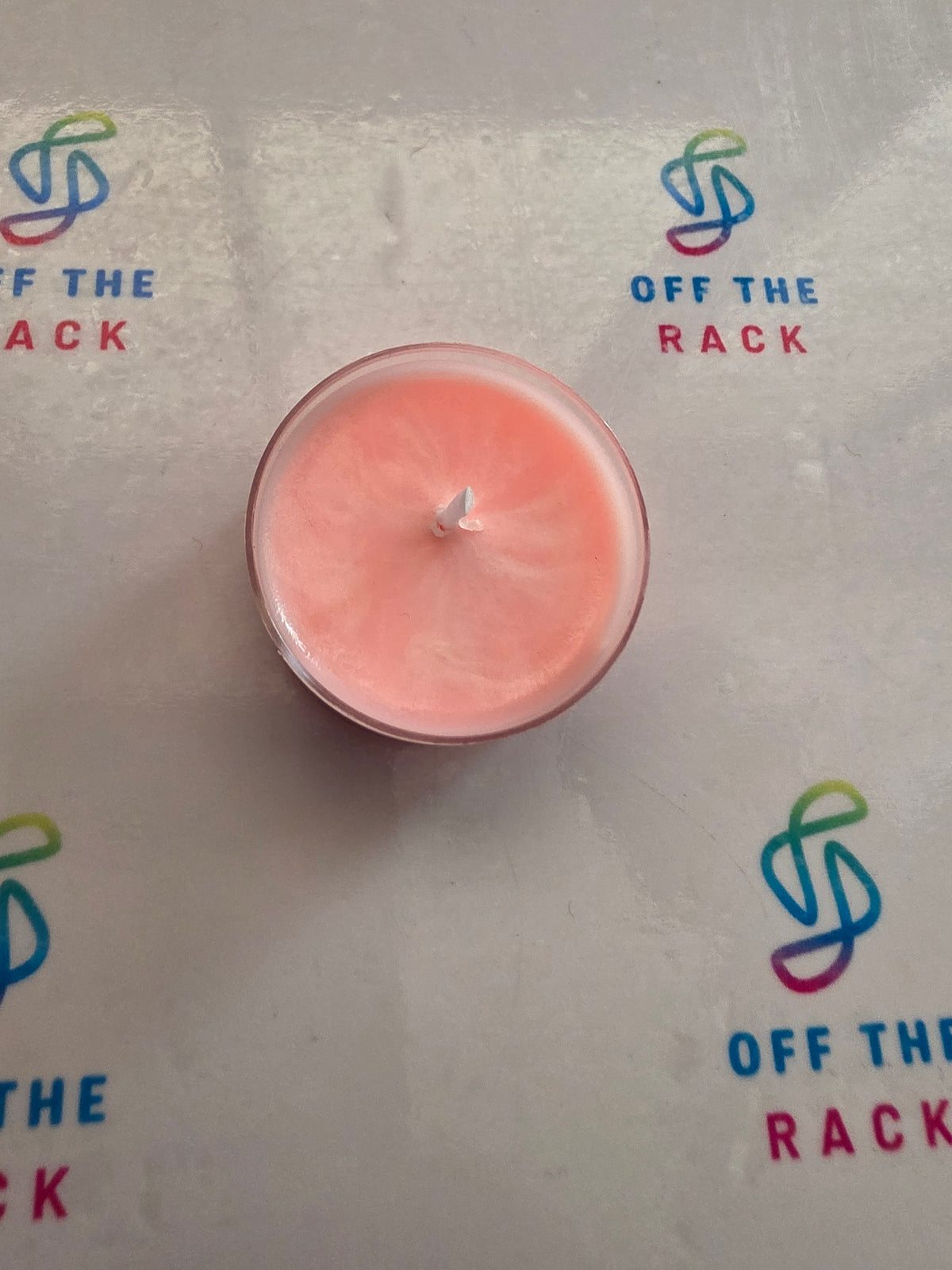 Strawberry Garden Picnic Tealight Candle