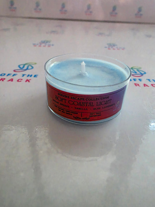 Soft Coastal Light Tealight Candle