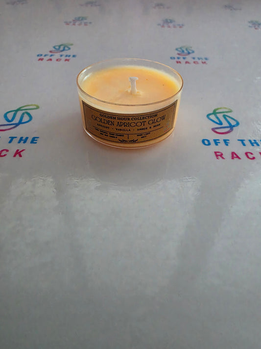 Golden Apricot Glow Tealight Candle