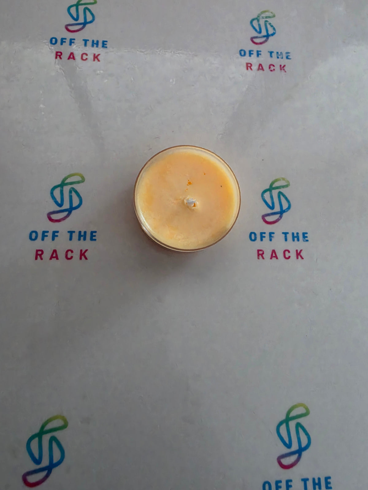 Golden Apricot Glow Tealight Candle