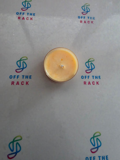 Golden Apricot Glow Tealight Candle