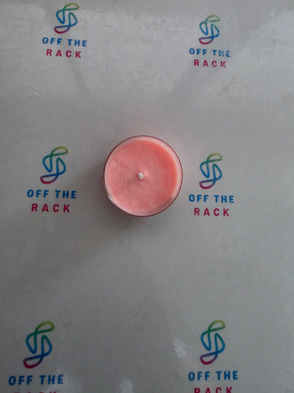 Sunset Peach Bloom Tealight Candle