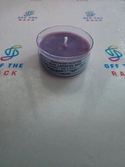 Blue Lavender Mist Tealight Candle