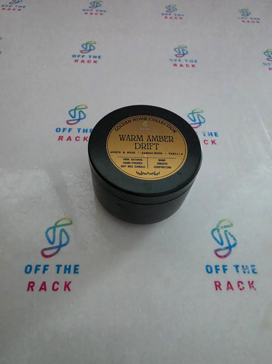 Warm Amber Drift Mini Jar Candle