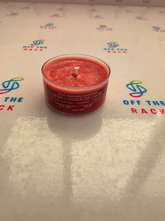Berry Champagne Glow Tealight Candle