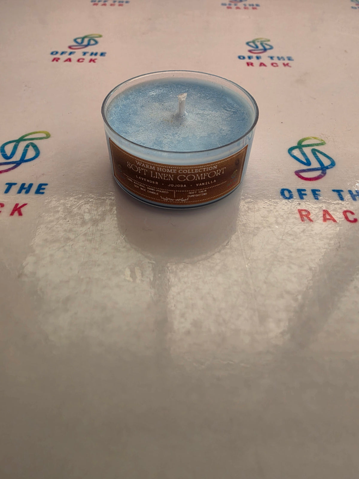 Soft Linen Comfort Tealight Candle