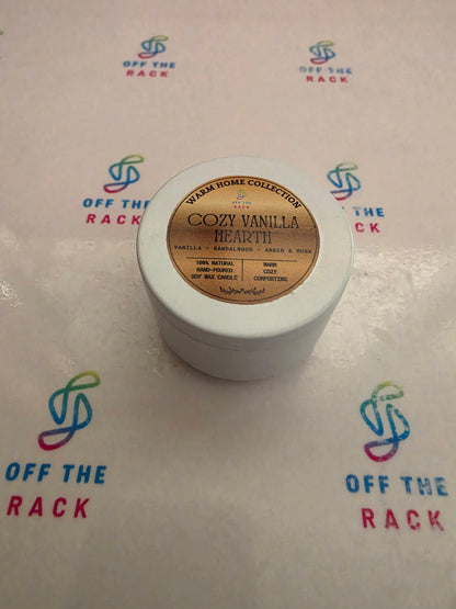 Cozy Vanilla Hearth Mini Jar Candle