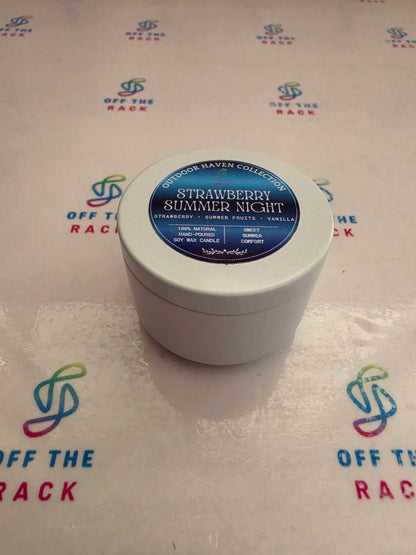 Strawberry Summer Night Mini Jar Candle