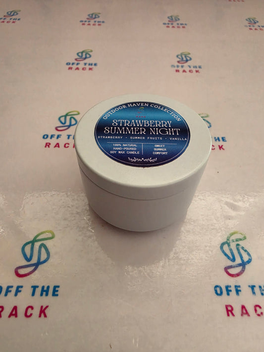 Strawberry Summer Night Mini Jar Candle