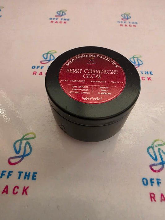 Berry Champagne Glow Mini Jar Candle