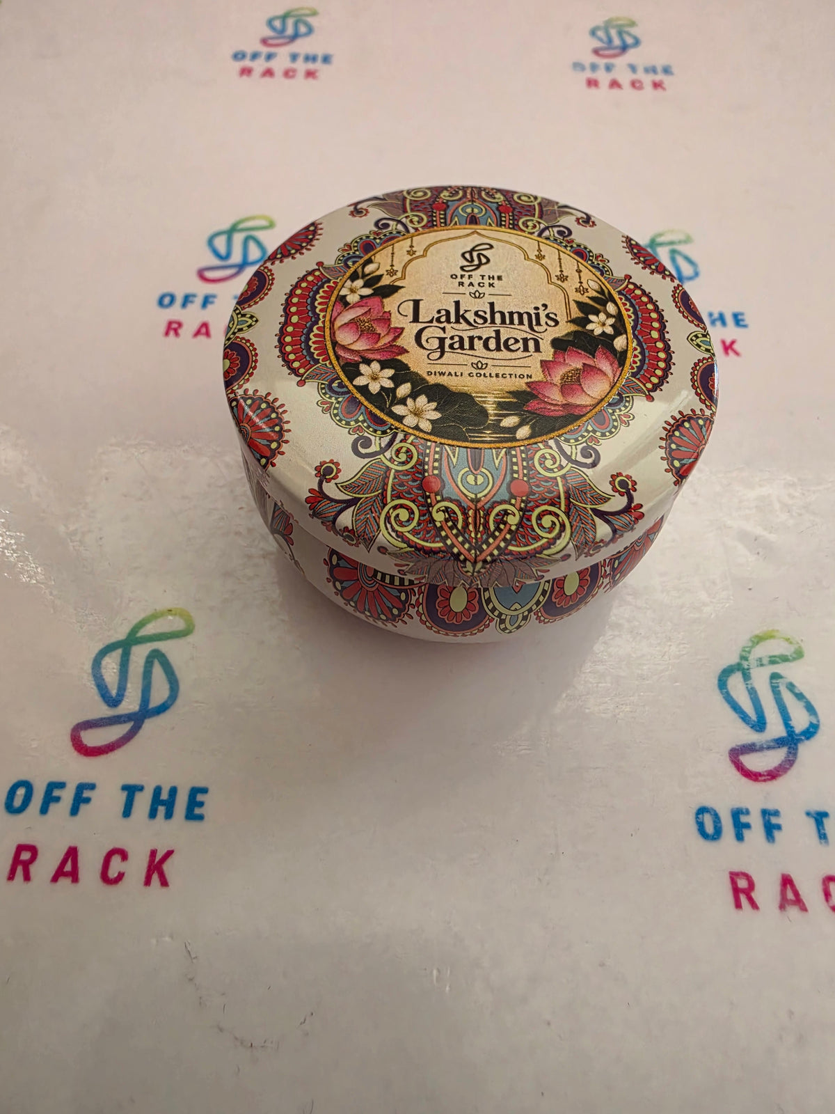 Lakshmi's Garden Mandala Tin Candle