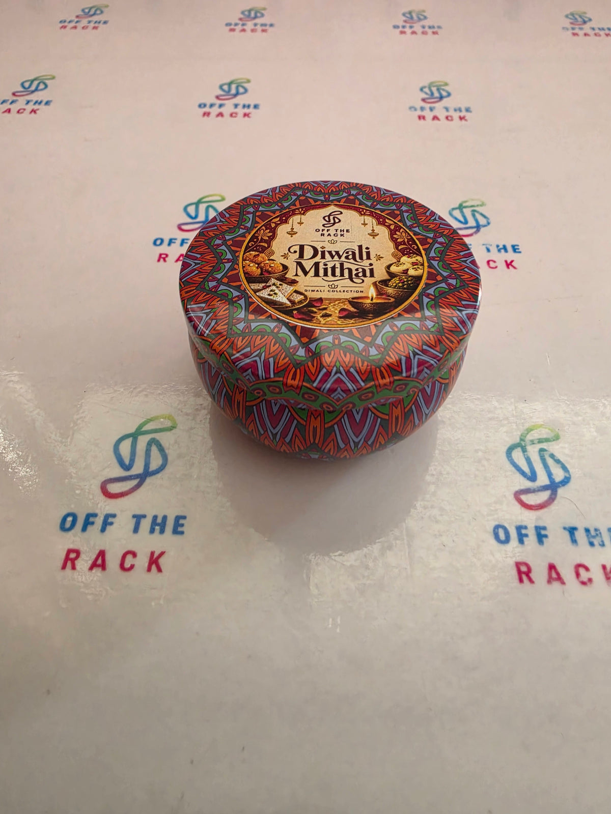Diwali Mithai Mandala Tin Candle