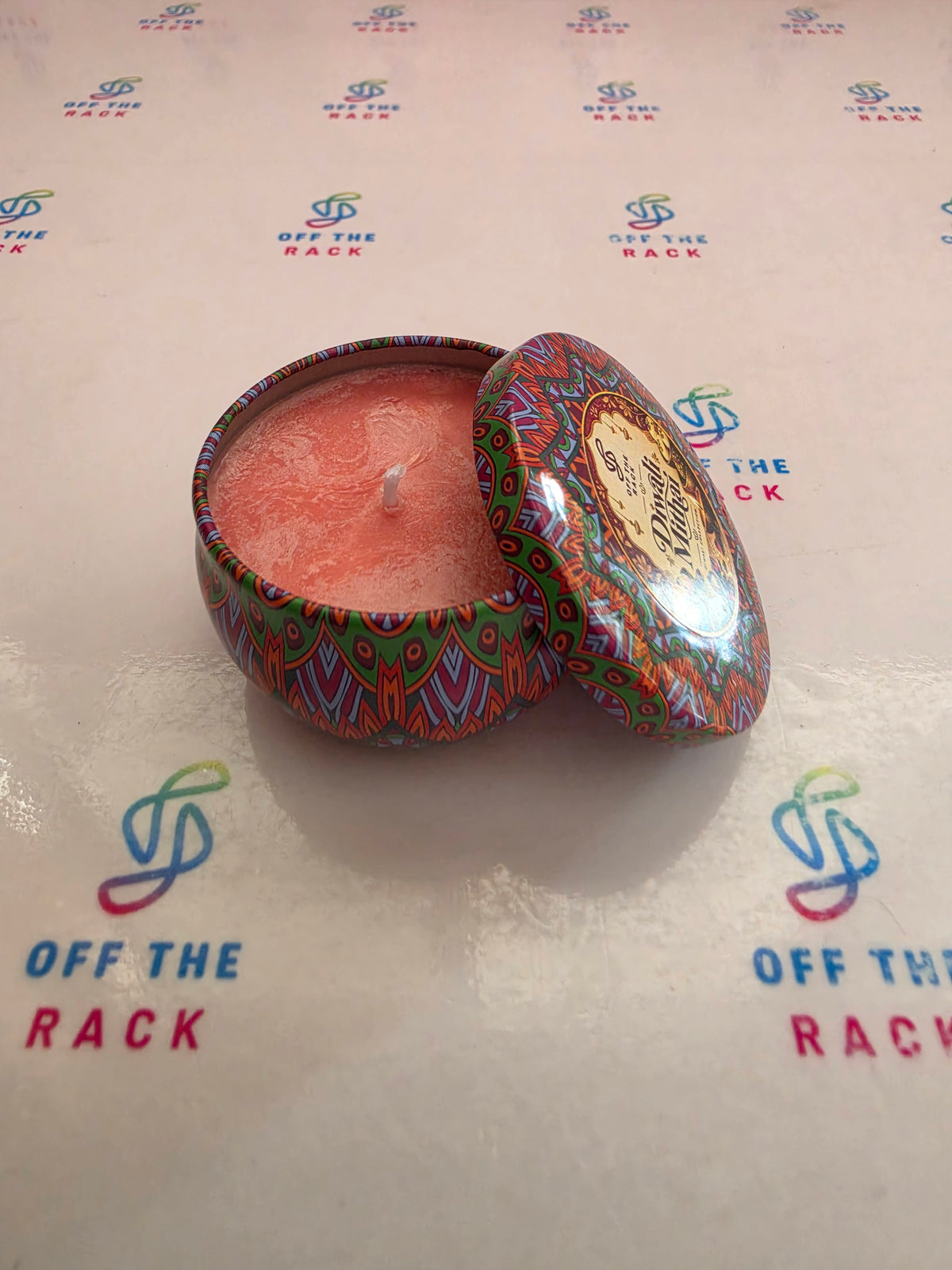 Diwali Mithai Mandala Tin Candle