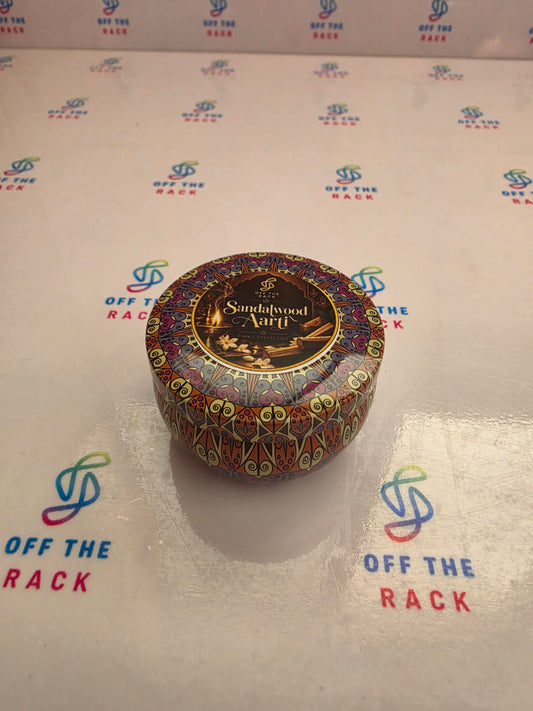 Sandalwood Aarti Mandala Tin Candle