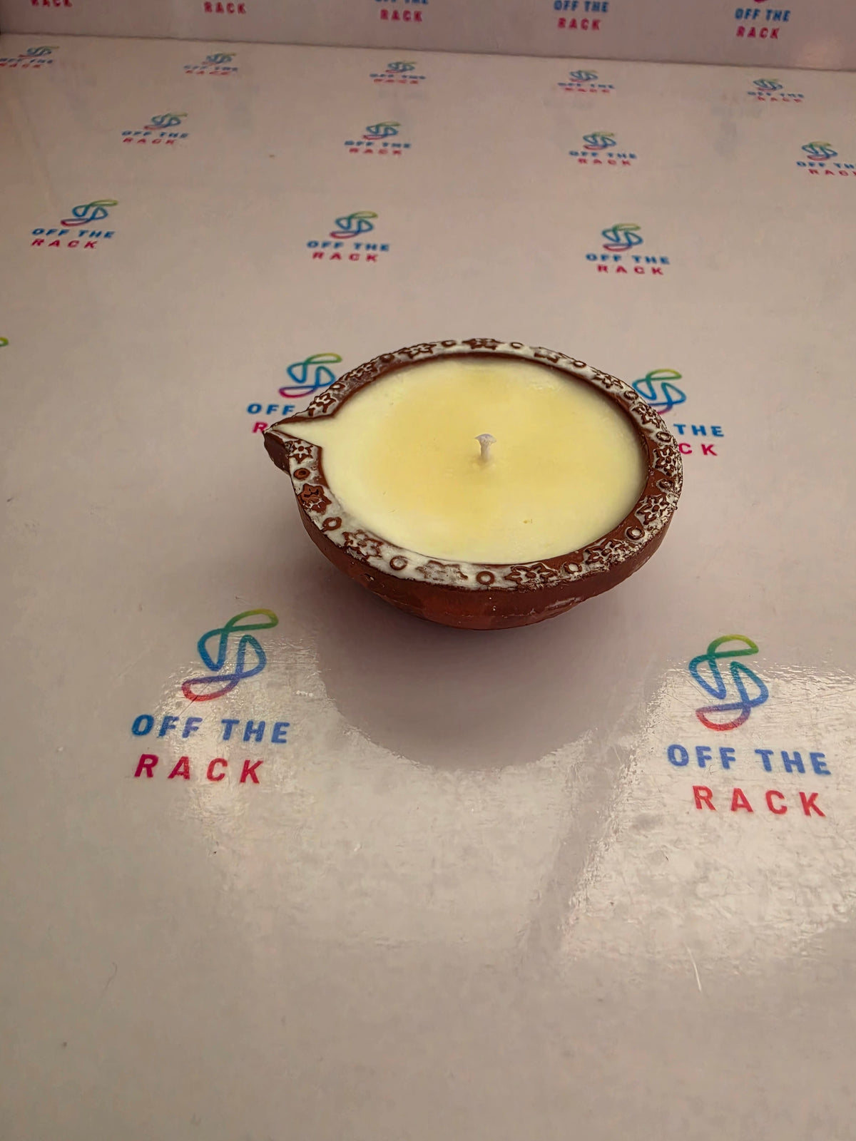 Sandalwood Aarti Clay Diya Candle
