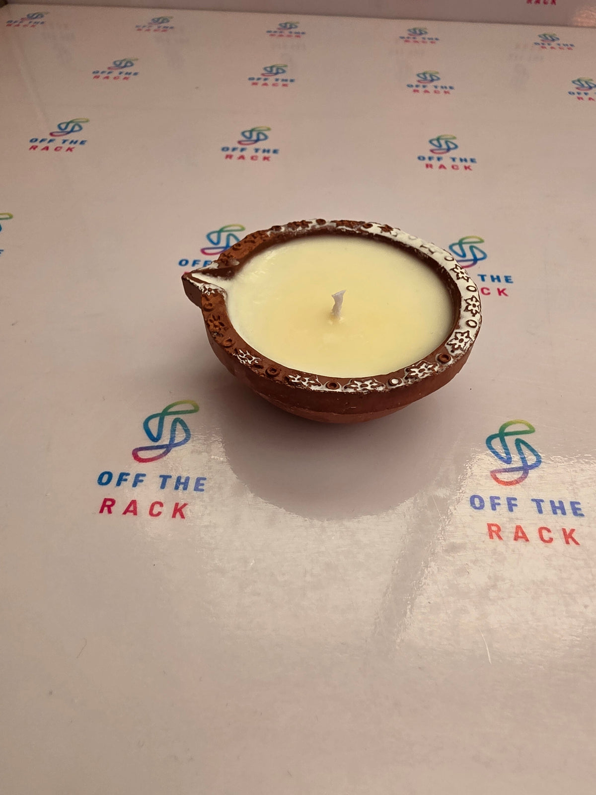 Sandalwood Aarti Clay Diya Candle