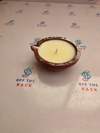 Sandalwood Aarti Clay Diya Candle