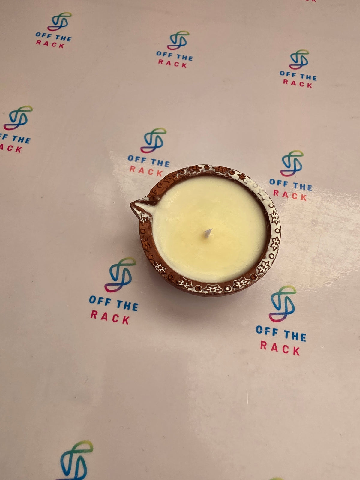 Sandalwood Aarti Clay Diya Candle