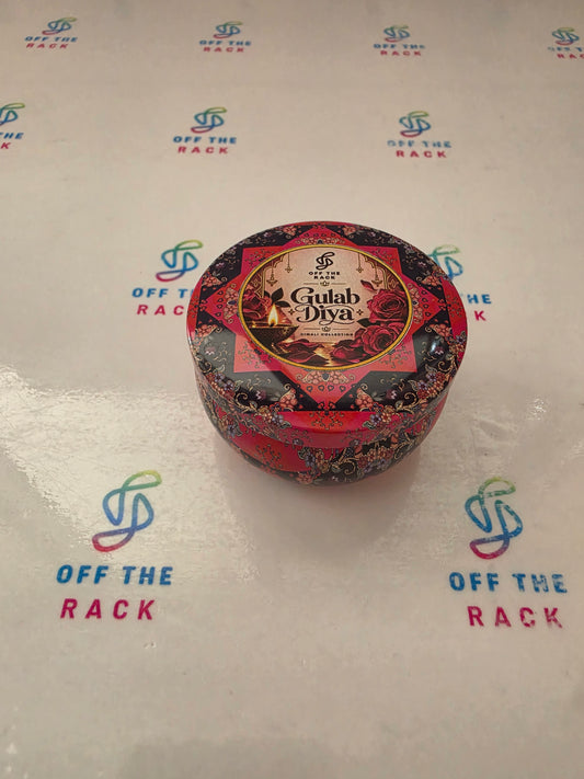 Gulab Diya Mandala Tin Candle