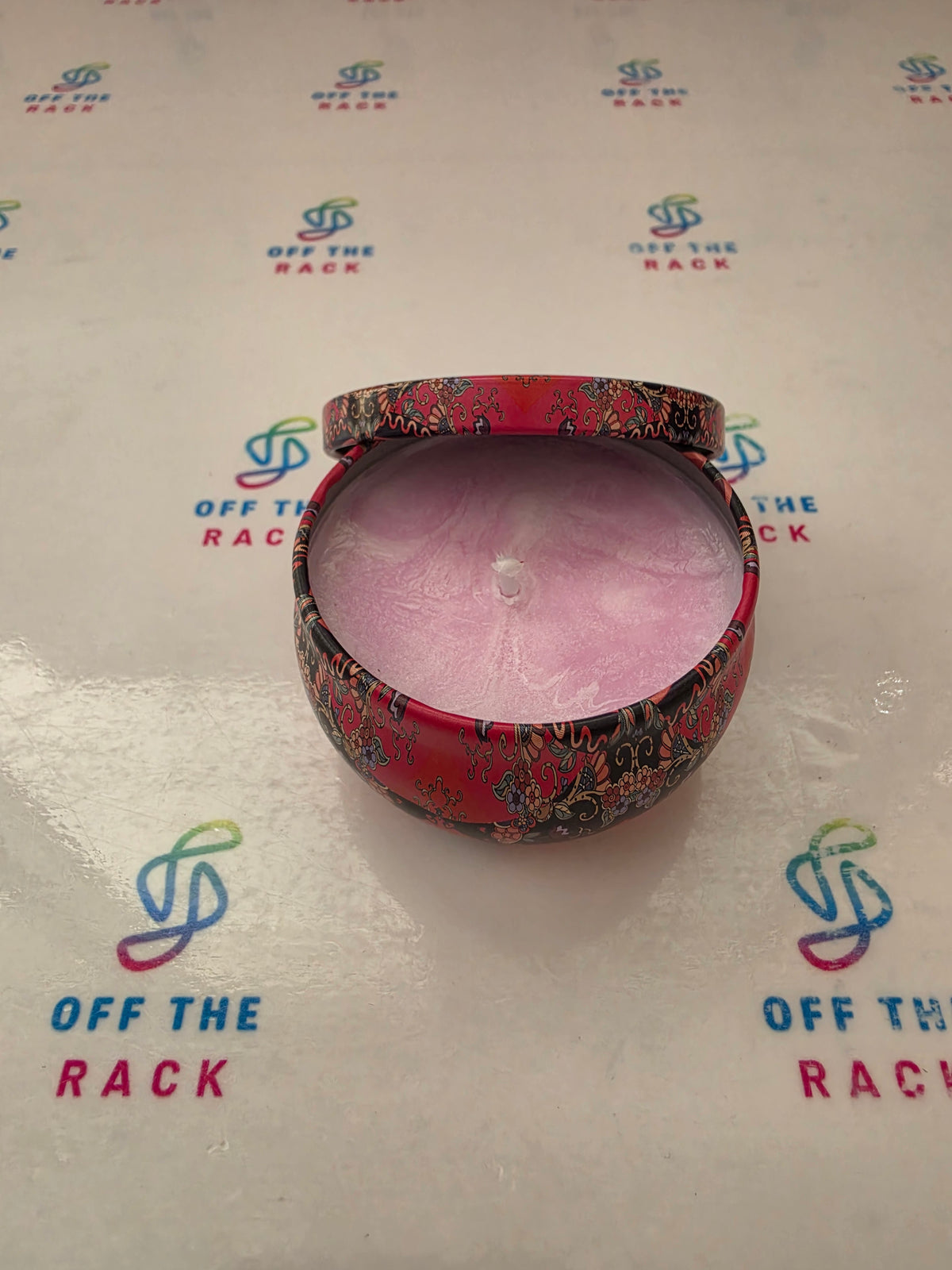 Gulab Diya Mandala Tin Candle
