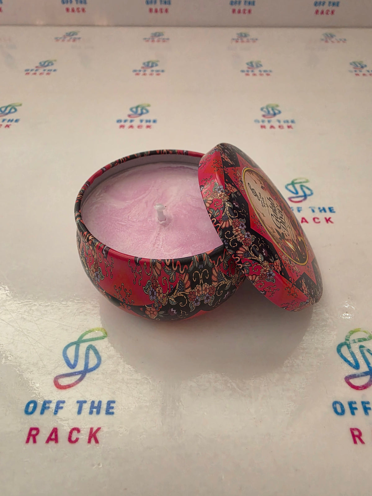 Gulab Diya Mandala Tin Candle