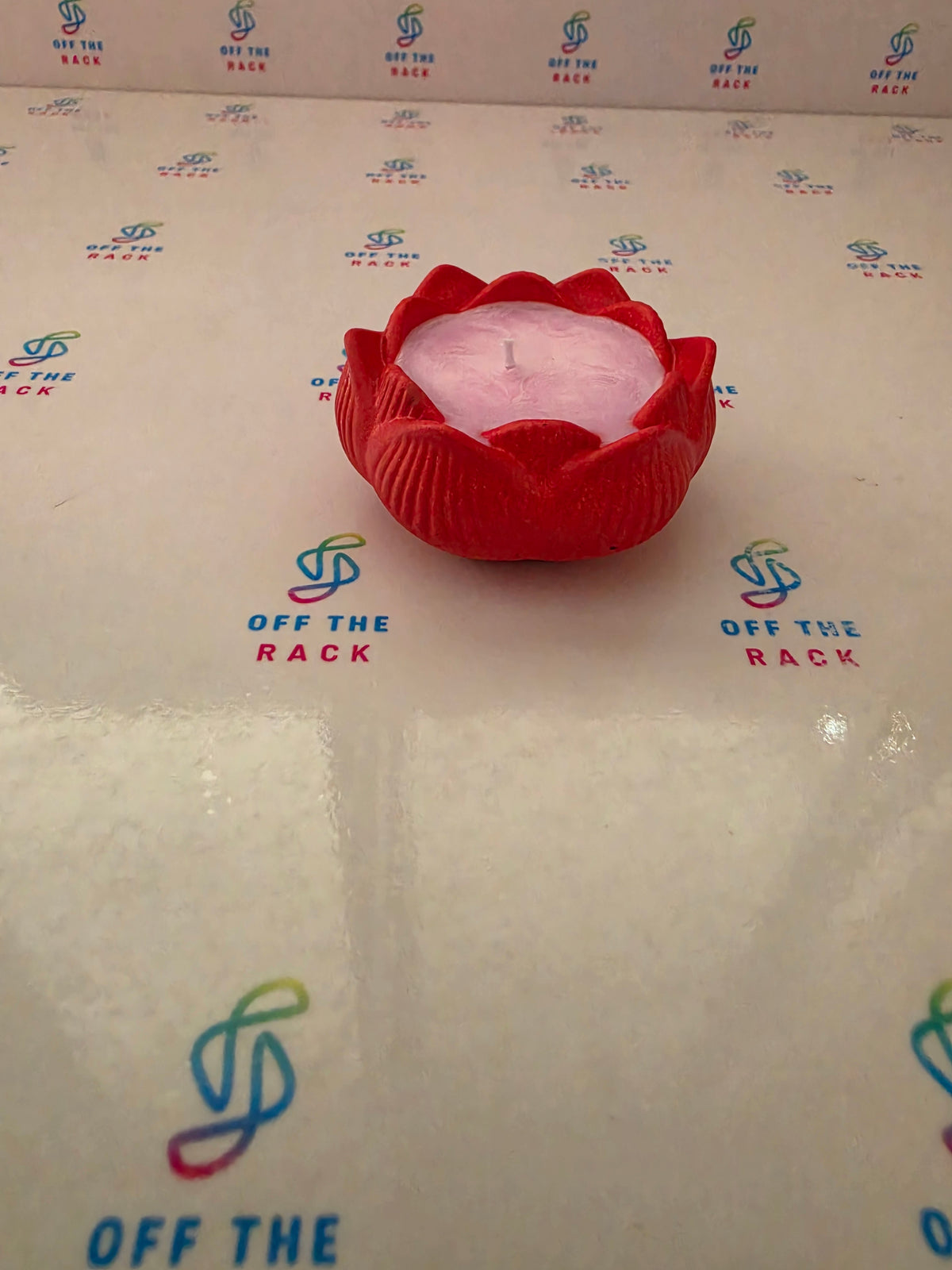 Gulab Diya Lotus Candle