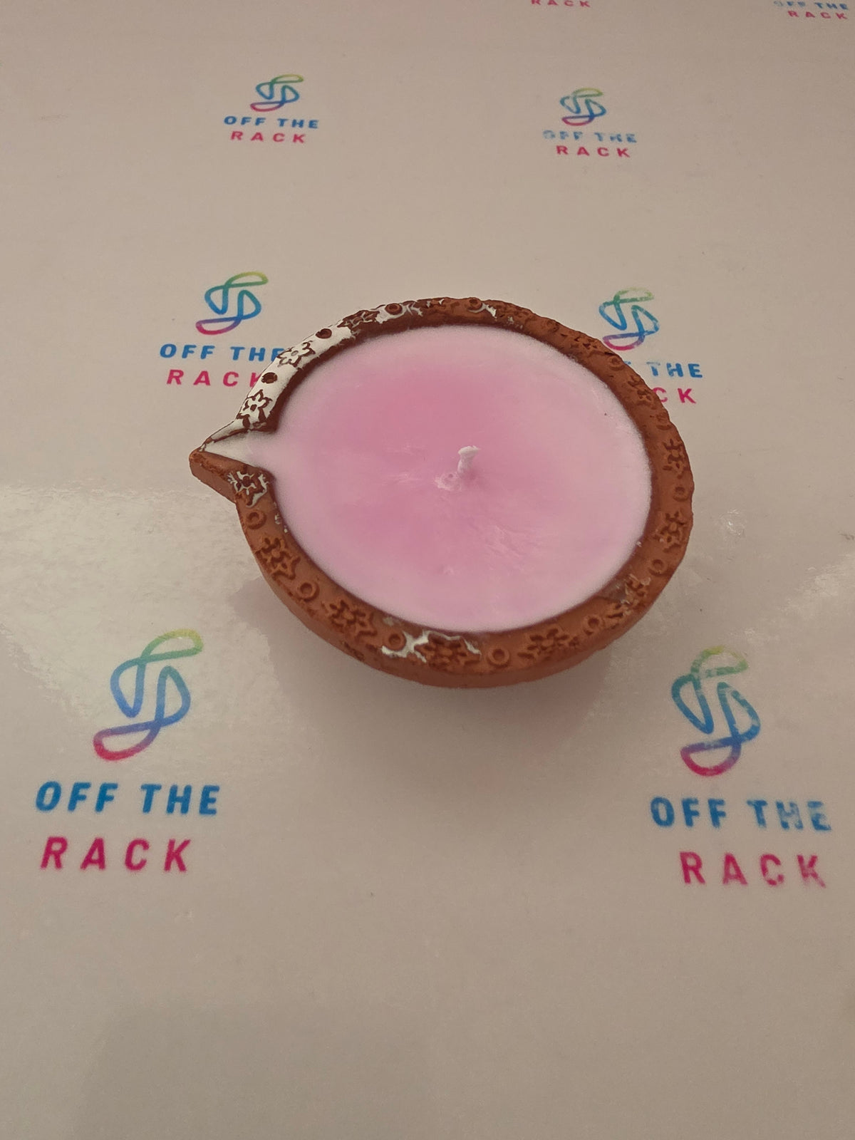 Gulab Diya Clay Diya Candle